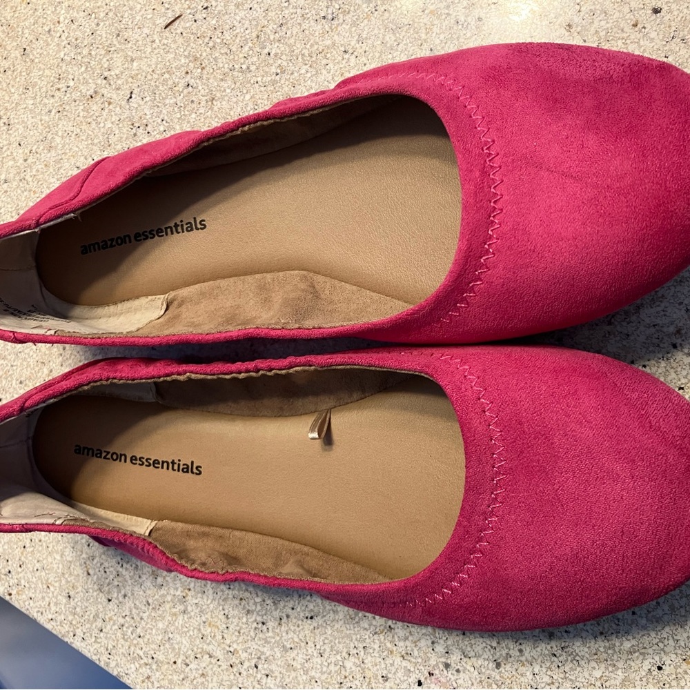 Hot pink ballet flats